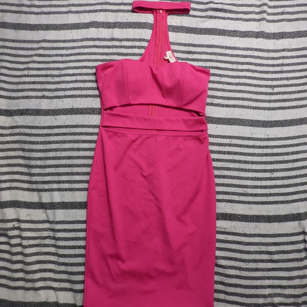Hot Pink J Love Cut Out Dress Size Medium